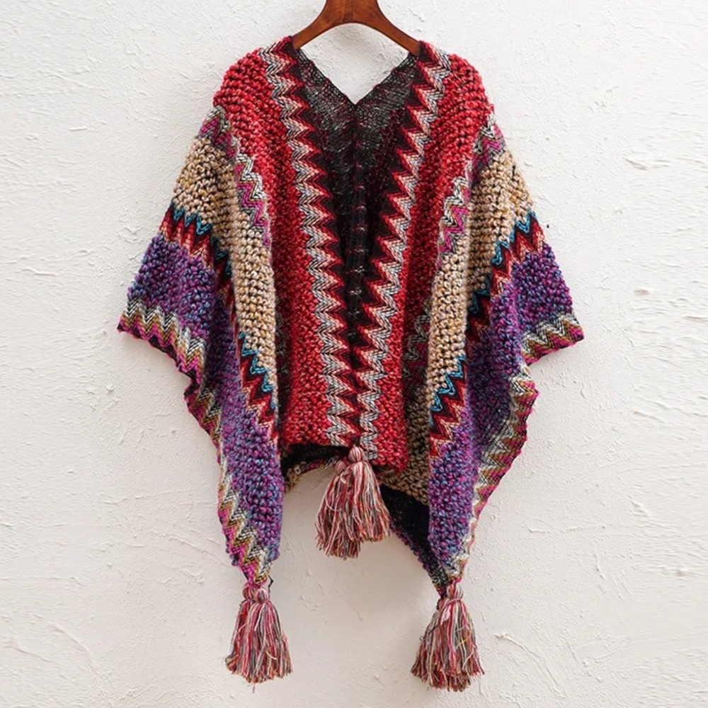 Gorgeous crocheted ponchos